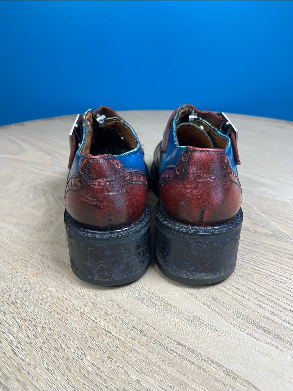 Vintage London Underground Chunky Platform Oxford Mary Jane Creepers Y2K 90s - Picture 3 of 9